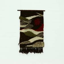 Hand Knotted Wool Tapestry 1960s