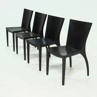 Set of 4 Dining Chairs Model Milano by Danilo Silvestrin for Gunther Lambert 1980s