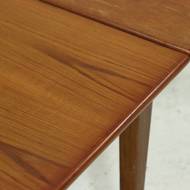 Sculptural Danish Design Extendable Teak Dining Table 1960s