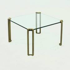 Brass and Glass Coffee Table by Peter Ghyczy 1970s