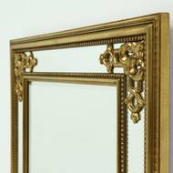 Large Decorative Gold Plated Mirror by Deknudt Belgium 1980s
