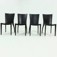 Set of 4 Dining Chairs Model Milano by Danilo Silvestrin for Gunther Lambert 1980s