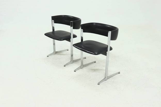 Set of 2 Dining Chairs by Sigmachair, Italy 1970s