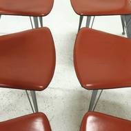 Set of 6 Dining Chairs Model T38 by Studio Archirivolto for Fasem Italy 1980s