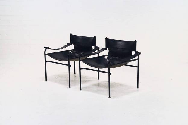 Set of 2 Walter Antonis Lounge Chairs for 't Spectrum, 1970's